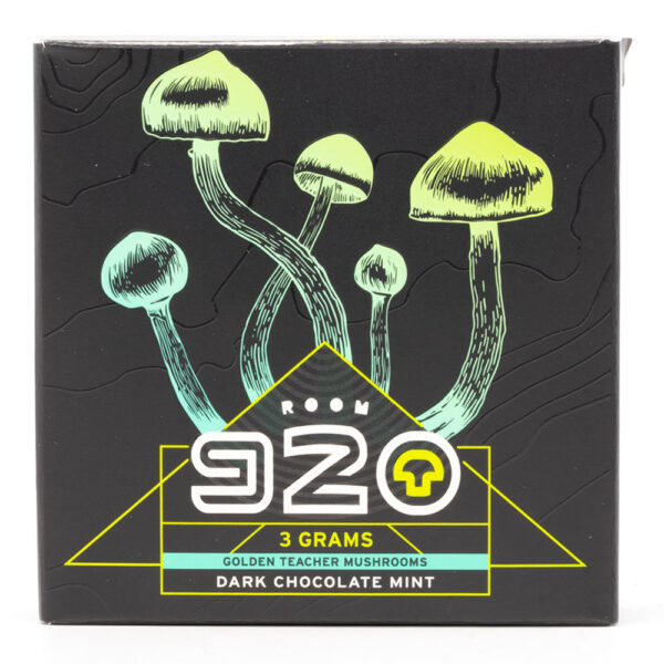 Room 920 - Mushroom Chocolate Bar - Dark Chocolate Mint - 3 grams | Shroom Delivery Toronto Canada