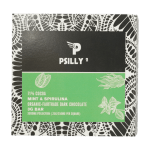 Psilly - Dark Chocolate Bar - Mint & Spirulina | Shroom Delivery Toronto Canada