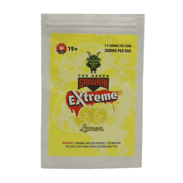 Green Samurai Extreme - Lemon Gummy 300mg THC | Shroom Delivery Toronto Canada