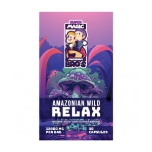 Super Magic Mushroom Bro’s - Amazonian Wild RELAX - 400MG Capsules | Shroom Delivery Toronto Canada
