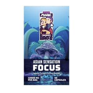Super Magic Mushroom Bro’s - Asian Sensation FOCUS - 400MG Capsules | Shroom Delivery Toronto Canada